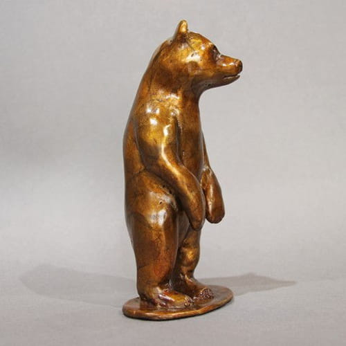 FL095 Standing Bear 7x3x3 $400 at Hunter Wolff Gallery